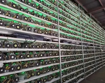 A sophisticated cryptocurrency mining farm